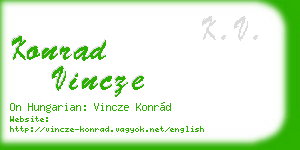 konrad vincze business card